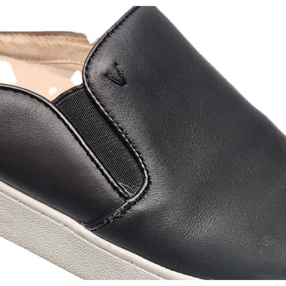 Vionic Shoe Dakota Mule Slip On Sneaker Womens Size 8.5 Black Leather Orthotic - Picture 4 of 12